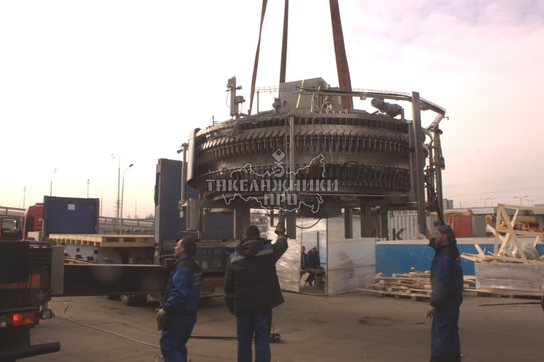 Перемещение негабаритного оборудования весом 16 тонн