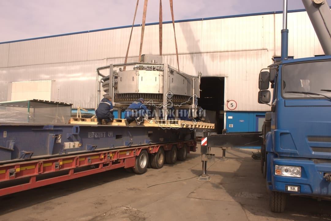 Перемещение негабаритного оборудования весом 16 тонн